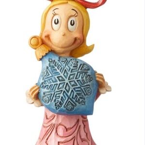 Jim Shore Cindy Lou Who Holding Blue Snowflake Holiday Ornament Grinch  NWT